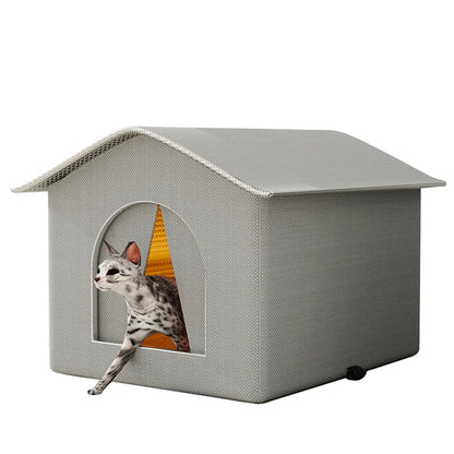 Casita Elevada Premium para Mascotas – Exterior/Interior