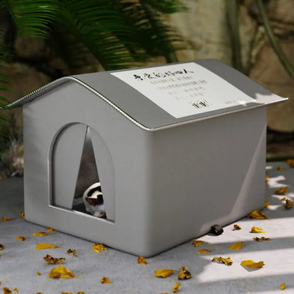 Casita Elevada Premium para Mascotas – Exterior/Interior