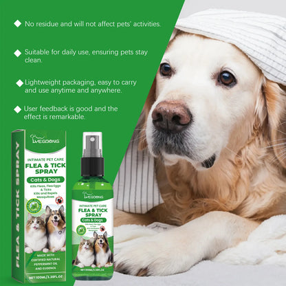 Spray Antipulgas Natural para Perros y Gatos