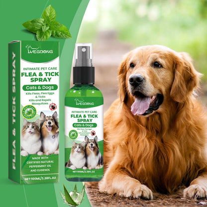 Spray Antipulgas Natural para Perros y Gatos