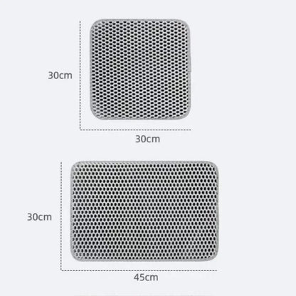 Tapete Atrapa Arena para Gatos – Doble Capa Antiderrame