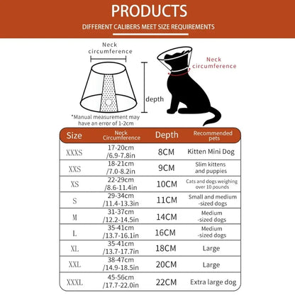 Collar Isabelino Anti-Lameduras para Perros y Gatos – Recuperación Cómoda y Segura