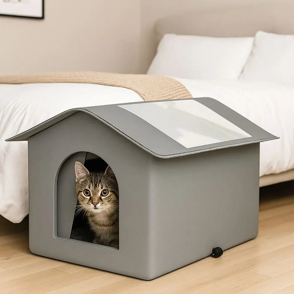 Casita Elevada Premium para Mascotas – Exterior/Interior