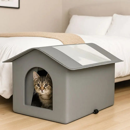 Casita Elevada Premium para Mascotas – Exterior/Interior